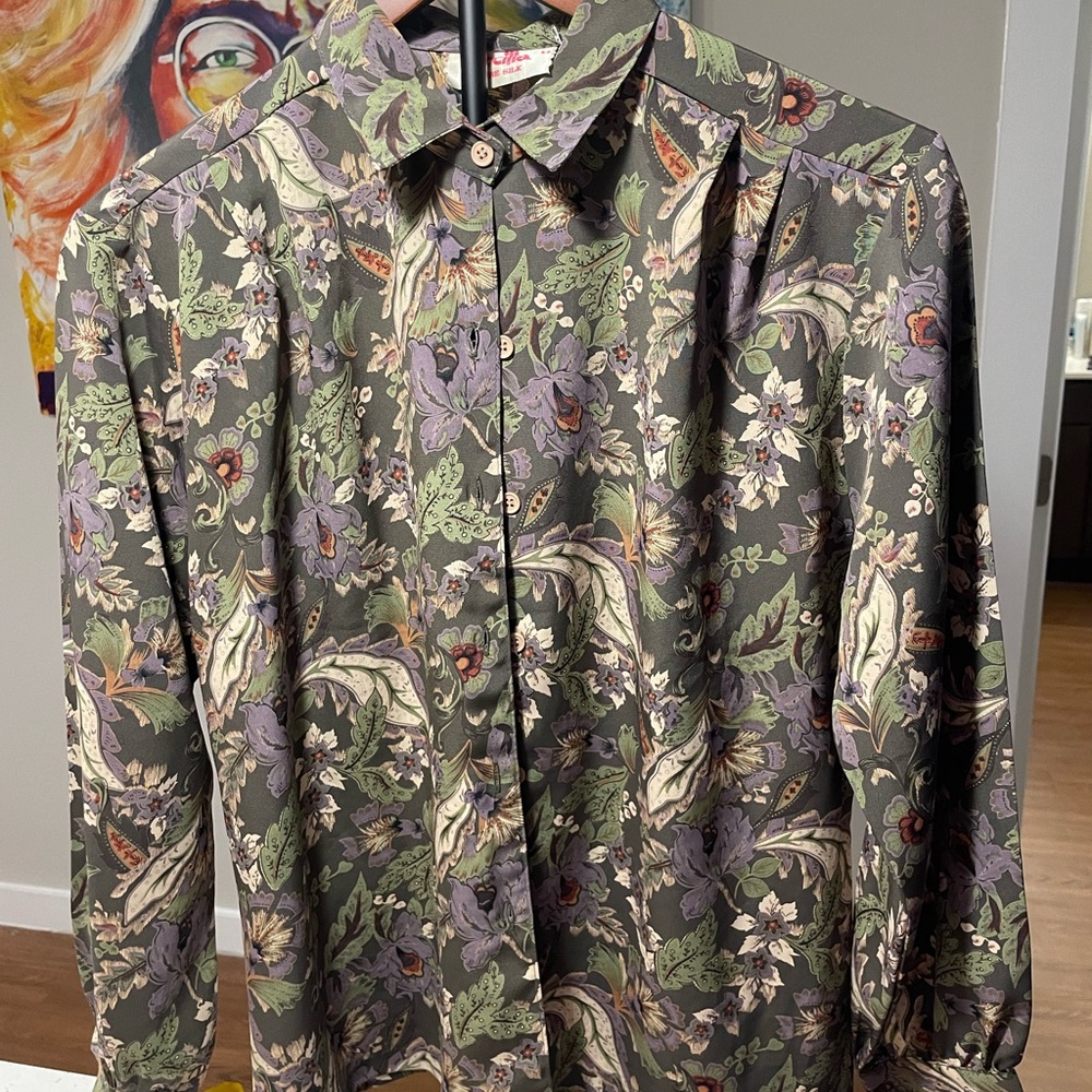 Cecilia Silk Vintage Blouse